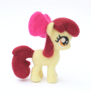 Applebloom My Little Pony needle felt fanart craft MLP:FIM